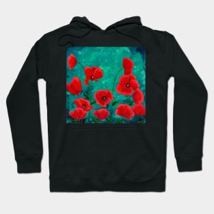 Red Poppies Hoodie